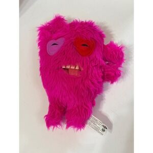 Fuggler Funny Ugly Monster Pink Shaggy Heart Eyes Plush Toy Zuru Spin Master